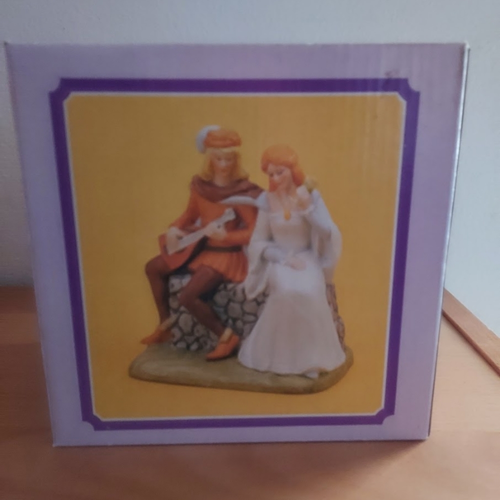 Medieval Couple Musical Figurine
